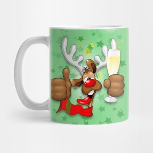 Reindeer Drunk Funny Christmas Character Mug